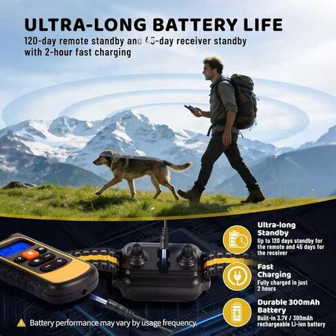 Waterproof Dog Shock Collar with Remote 3300 FT – 3 Modes Beep Vibrate Static, LED Light, 20-Level Adjustable, Rechargeable Training Collar for Small Medium Large Dogs 8-120 lbs in Saudi Arabia