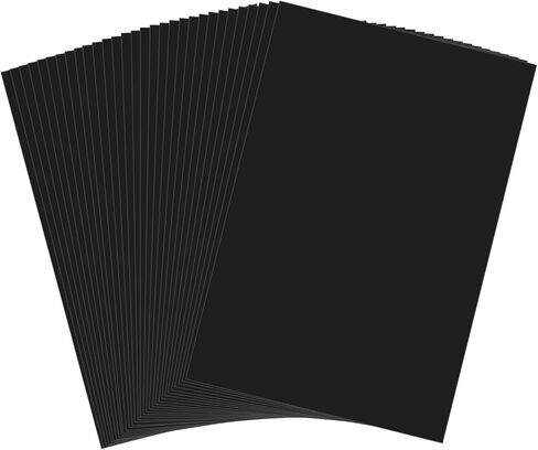 50 Sheets Black Construction Paper 8.5 x 11 Inch Assorted-65Lb/180Gsm, Construction Paper Bulk for Classroom Supplies, Crafts & Scrapbooking DIY Supplies in Kuwait