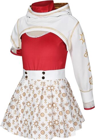 Nova Zombies Costumes For Girls Daywalk Cheerleader Outfits Halloween Dress up With Bag Earrings Wristband in Saudi Arabia