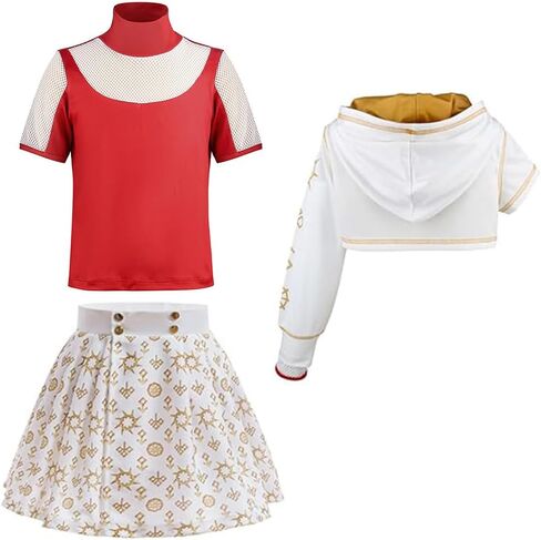 Nova Zombies Costumes For Girls Daywalk Cheerleader Outfits Halloween Dress up With Bag Earrings Wristband in Saudi Arabia