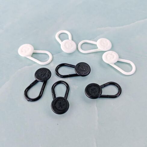 8 Pieces Shirt Collar Extenders Elastic Buttons, Comfortable Tie Metal Extender Stretch Neck Button for Dress Shirts Pants Trouser (0.86 inches) in Saudi Arabia