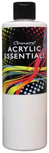 Chromacryl Acrylic Essentials, Block Out White, Pint in Saudi Arabia