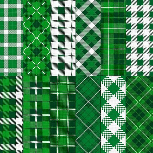 24 Sheets St. Patrick's Day Green Plaid Pattern Pad 11.8'' x 11.8'' St. Patrick's Day Scrapbook Paper Pad Green Plaid Patterned Double-Sided Cardstock Pack for Background DIY Card Making Origami in Saudi Arabia