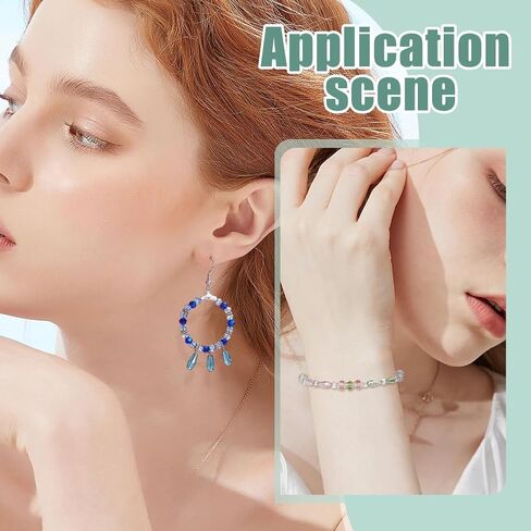 SUNNYCLUE 1 صندوق 200 قطعة 10 ألوان قطرة الماء حبة الزجاج دمعة الخرز السائبة بالكهرباء الأوجه المسيل للدموع قطرة الماء على شكل حبة فاصل فضفاضة لصنع المجوهرات سوار قلادة DIY لوازم الحرف اليدوية in Kuwait