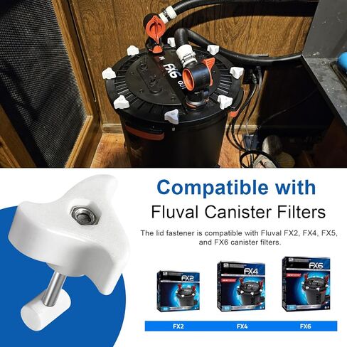 مثبت غطاء لمرشحات علبة Fluval FX6 FX4 FX5 FX2، استبدال غطاء مرشح علبة حوض السمك - عبوتان in Kuwait
