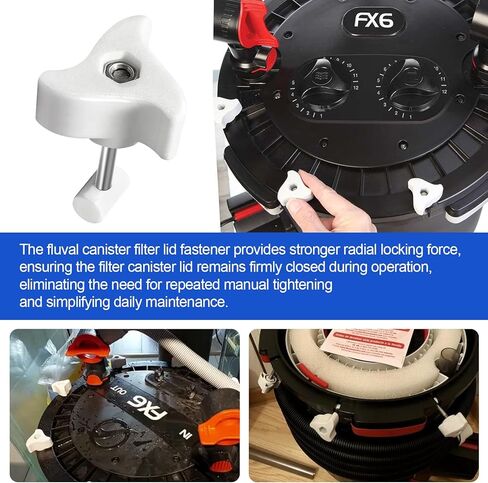 مثبت غطاء لمرشحات علبة Fluval FX6 FX4 FX5 FX2، استبدال غطاء مرشح علبة حوض السمك - عبوتان in Kuwait