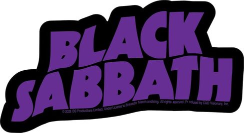 Black Sabbath Logo Sticker in Saudi Arabia