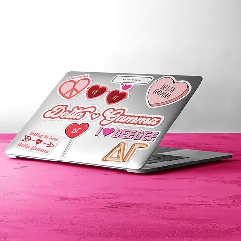Delta Gamma - Sticker Sheet - Love Theme in Saudi Arabia