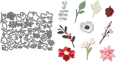 Patchwork Various Flowers Die Cuts for Card Making,Leaves Metal Cutting Dies for Paper Scrapbooking, DIY Stencils for Album Party Wedding Festivals Decoration in Saudi Arabia