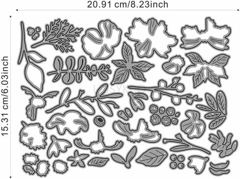 Patchwork Various Flowers Die Cuts for Card Making,Leaves Metal Cutting Dies for Paper Scrapbooking, DIY Stencils for Album Party Wedding Festivals Decoration in Saudi Arabia