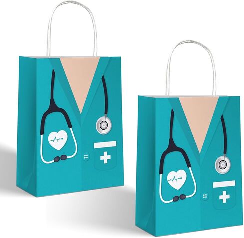 Lesnala 16Pcs Nurse graduation gift bag with handles Nurses week appreciation gift bags Medical assistant goodie bag for Nursing Graduates Healthcare Workers Back to School Party Supplie in Saudi Arabia