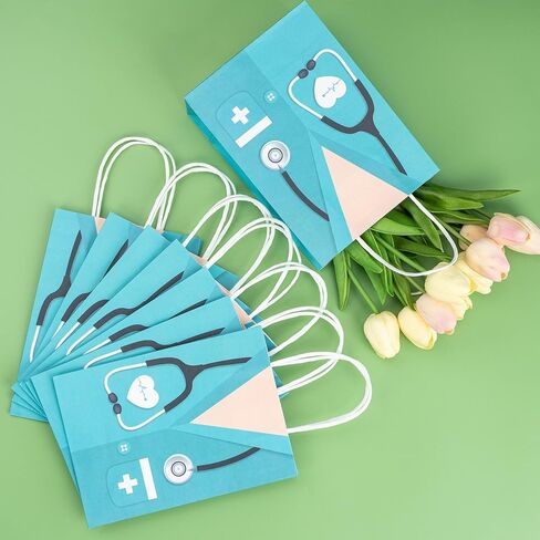 Lesnala 16Pcs Nurse graduation gift bag with handles Nurses week appreciation gift bags Medical assistant goodie bag for Nursing Graduates Healthcare Workers Back to School Party Supplie in Saudi Arabia
