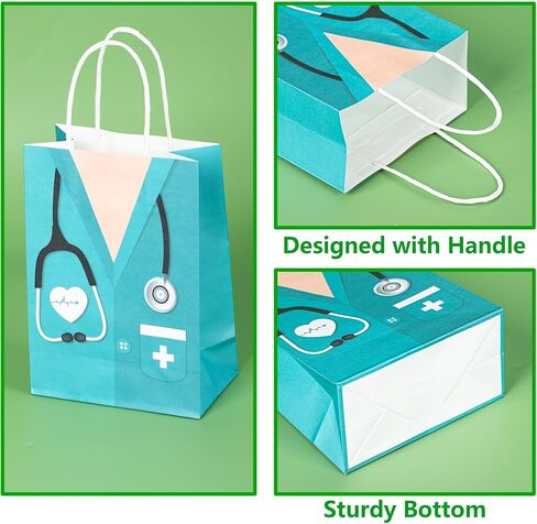 Lesnala 16Pcs Nurse graduation gift bag with handles Nurses week appreciation gift bags Medical assistant goodie bag for Nursing Graduates Healthcare Workers Back to School Party Supplie in Saudi Arabia