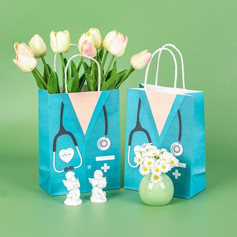 Lesnala 16Pcs Nurse graduation gift bag with handles Nurses week appreciation gift bags Medical assistant goodie bag for Nursing Graduates Healthcare Workers Back to School Party Supplie in Saudi Arabia