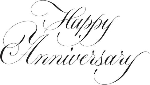 Spellbinders BP-278 Copperplate Happy Anniversary BetterPress Plate from The Copperplate Happy Everything Sentiments Collection by Paul Antonio in Saudi Arabia