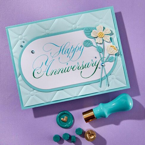 Spellbinders BP-278 Copperplate Happy Anniversary BetterPress Plate from The Copperplate Happy Everything Sentiments Collection by Paul Antonio in Saudi Arabia