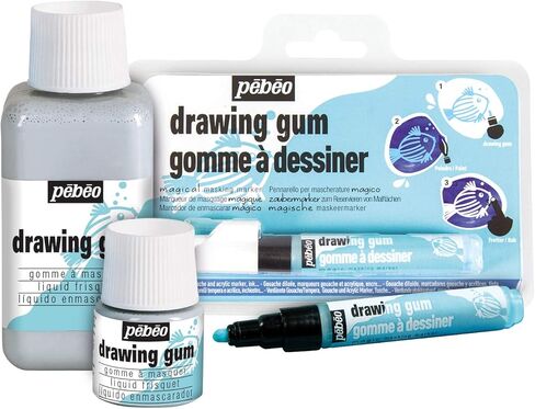 Pebeo MAGIC! Drawing Gum for Kids, Masking Fluid, 45 ml Bottle in Saudi Arabia