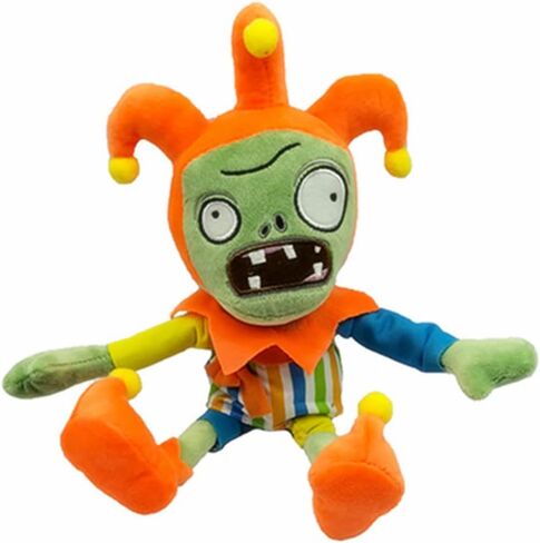 12" Plants and Zombies Jester Plush Zombies Toys Normal Zombies PVZ Plushies 1 2 Stuffed Soft Doll Jester Zombies New in Saudi Arabia