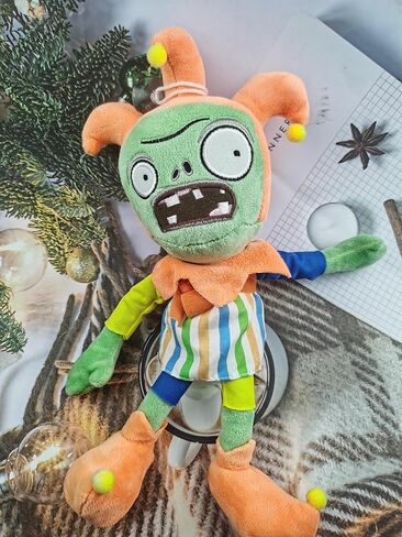 12" Plants and Zombies Jester Plush Zombies Toys Normal Zombies PVZ Plushies 1 2 Stuffed Soft Doll Jester Zombies New in Saudi Arabia