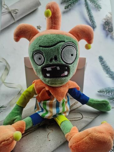12" Plants and Zombies Jester Plush Zombies Toys Normal Zombies PVZ Plushies 1 2 Stuffed Soft Doll Jester Zombies New in Saudi Arabia