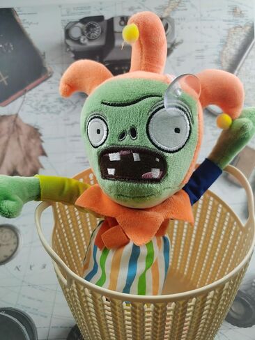 12" Plants and Zombies Jester Plush Zombies Toys Normal Zombies PVZ Plushies 1 2 Stuffed Soft Doll Jester Zombies New in Saudi Arabia