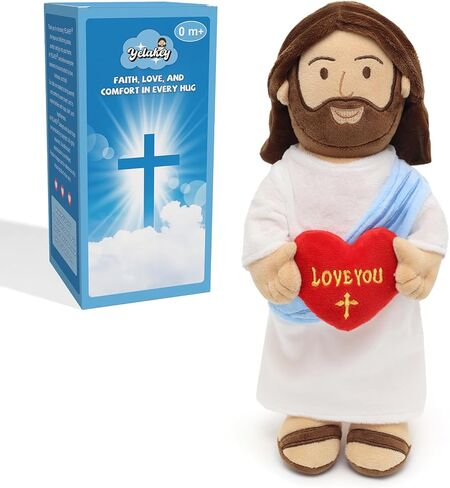 14" Jesus Plush with NFC Daily Bible Verse,Love You Stuffed Doll Plushie Religious Party Favor Kids Toys Christian Gift for Your Love in Saudi Arabia