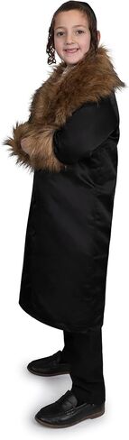 Dress Up America Rabbi Coat with Fur - Chief Rabbi Costume for Kids in Saudi Arabia