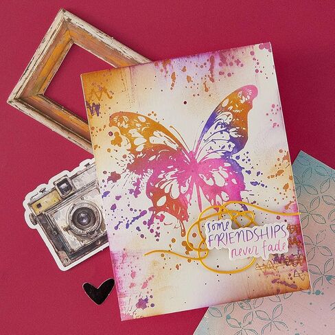 Spellbinders BP-323 Butterfly Splatter BetterPress Plate & Die Set from The Beautifully Imperfect Collection in Saudi Arabia