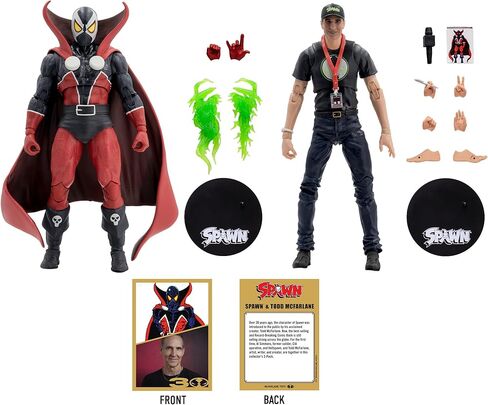 ألعاب ماكفارلين - Spawn & Todd McFarlane 7in Action Figure 2pk، الذكرى السنوية الثلاثين in Saudi Arabia