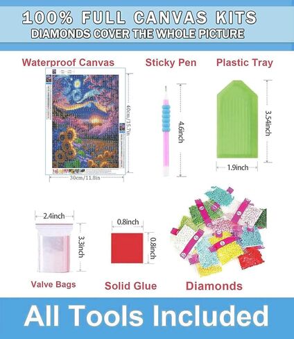 Pixendra Mount Fuji Diamond Art Kits للبالغين، 5D عباد الشمس ساكورا الماس مجموعات الطلاء للمبتدئين، DIY الحفر الكامل النقاط جوهرة الفن الطلاء لديكور جدار المنزل 12 × 16 بوصة in Kuwait