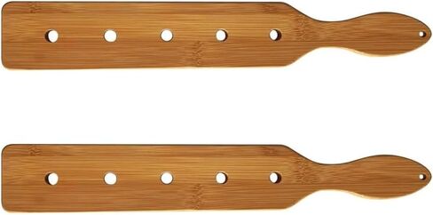 14 inch Bamboo Paddle Lightweight Durable Smooth Surface with Air Flow Holes Unfinished Wooden Paddles 2 Pieces in Saudi Arabia