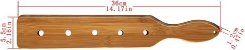 14 inch Bamboo Paddle Lightweight Durable Smooth Surface with Air Flow Holes Unfinished Wooden Paddles 2 Pieces in Saudi Arabia