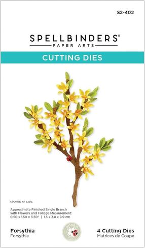 قوالب Spellbinders S2-402 Forsythia المحفورة من مجموعة حديقة الطبيعة النباتية بقلم سوزان تيرني كوكبيرن in Saudi Arabia