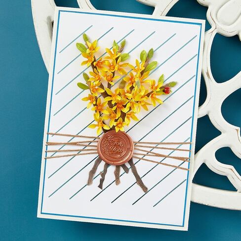 قوالب Spellbinders S2-402 Forsythia المحفورة من مجموعة حديقة الطبيعة النباتية بقلم سوزان تيرني كوكبيرن in Saudi Arabia