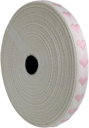 16 mm Red Heart Pattern Ribbon - 10 Yards for Valentine's Day, Gift Wrapping, Cake Decoration, and Crafts (Red, 10 Yards) in Saudi Arabia
