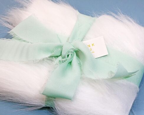 ONLYKXY 3Roll 15YD Chiffon Ribbon 1.5" Cream/Pink/Mint Green Handmade Fringe Edges Fabric Ribbons for Wedding Invitations Bridal Bouquets Gifts Wrapping DIY Crafts Silk Decorative Ribbon（5yard/roll） in Saudi Arabia