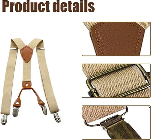 Old Man Costume for Boys - Grandpa Accessories Kids Including Glasses, Suspenders, Bow Tie, Mustache And Eyebrows - 100 Days of School Old man Costume for Theme Party Halloween Cosplay in Kuwait