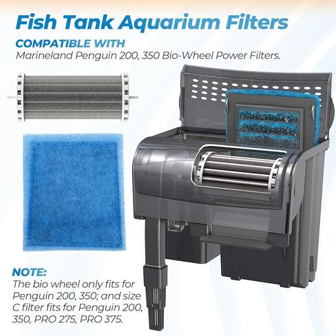 ANTOBLE Bio Wheel Power Filter Cartridge Rite-Size C Fish Tank Aquarium Filters Compatible with Marineland Penguin 200 350 Bio-Wheel Power Filters in Saudi Arabia
