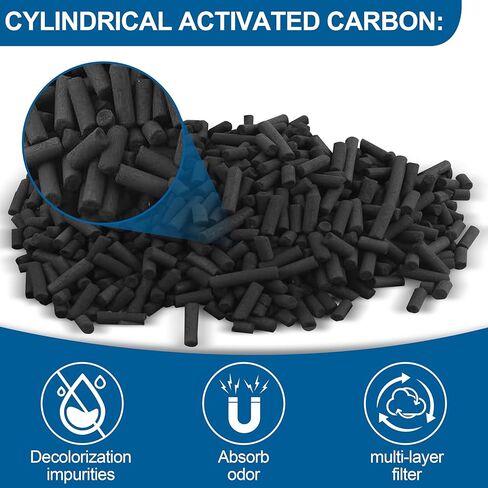 6.6 Lbs Bulk Activated Charcoal Filter Media Pellets for Aquarium Fish Tanks,Fish Pond,Air Filter & AC in Kuwait