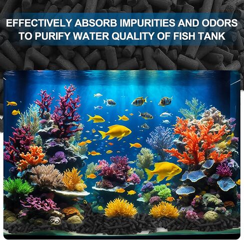 6.6 Lbs Bulk Activated Charcoal Filter Media Pellets for Aquarium Fish Tanks,Fish Pond,Air Filter & AC in Kuwait