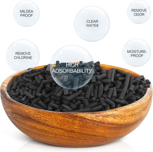 6.6 Lbs Bulk Activated Charcoal Filter Media Pellets for Aquarium Fish Tanks,Fish Pond,Air Filter & AC in Kuwait