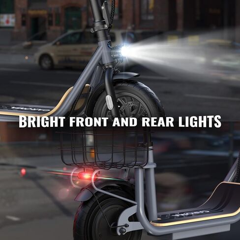 سكوتر كهربائي Caroma Peak 800W/1200W مع إطار مقعد 12 بوصة، نطاق 30 ميلاً 20 ميل في الساعة القصوى، سكوتر كهربائي قابل للطي للبالغين 300 رطل أقصى حمولة in Kuwait