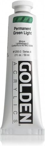 Golden Artist Acrylic, 2 Ounce Tube, Permanent Green Light (1250-2) in Saudi Arabia