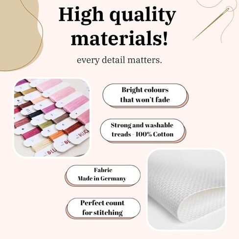 Luca-S Cross Stitch Kit The Elegant Dragon, B1407, Counted Cross Stitch Kit for Adults, Needlecraft and Embroidery Kit in Saudi Arabia