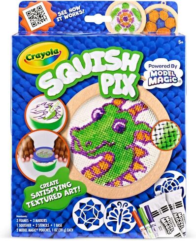 Crayola Squish Pix, Model Magic Art Kit for Kids, Textured Arts & Crafts, Coloring Activity, Gift for Kids, Ages 5+ in Saudi Arabia