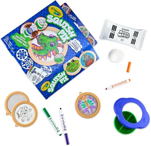 Crayola Squish Pix, Model Magic Art Kit for Kids, Textured Arts & Crafts, Coloring Activity, Gift for Kids, Ages 5+ in Saudi Arabia