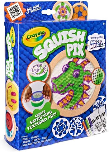 Crayola Squish Pix, Model Magic Art Kit for Kids, Textured Arts & Crafts, Coloring Activity, Gift for Kids, Ages 5+ in Saudi Arabia