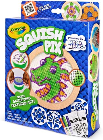 Crayola Squish Pix, Model Magic Art Kit for Kids, Textured Arts & Crafts, Coloring Activity, Gift for Kids, Ages 5+ in Saudi Arabia