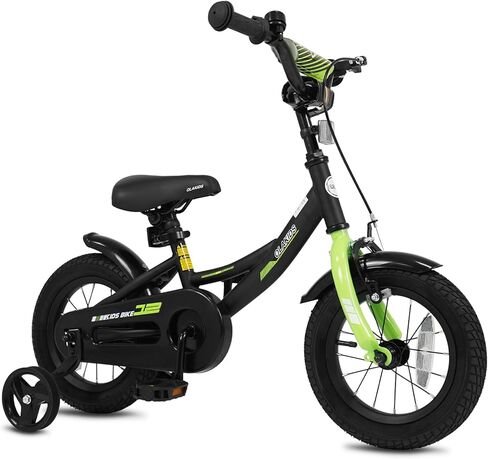 Olakids Kids Bike, 12 14 16 18 Inch BMX Style Toddlers Bike with Training Wheels Adjustable Seat Handlebar Coaster Brake Handbrake Safety Bell, Children's Bicycle for Boys Girls in Saudi Arabia