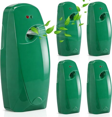 Maxcheck 4 قطع موزع رذاذ معطر هواء أوتوماتيكي موزع رذاذ تلقائي رذاذ معطر هواء للحمام يعمل بالبطارية مثبت على الحائط أو قائم بذاته لبخاخ مرحاض الغرفة (أسود) in Saudi Arabia